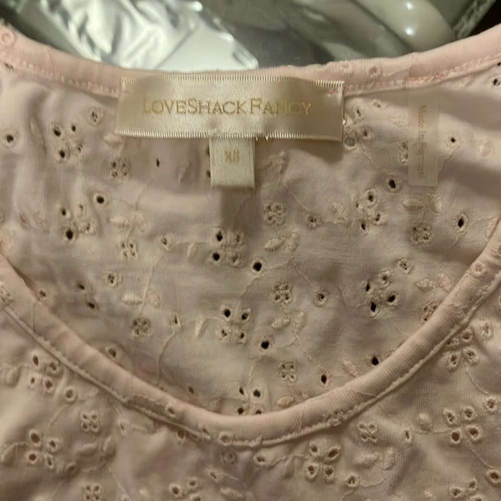 LoveShackFancy Women's Pink Crop-top